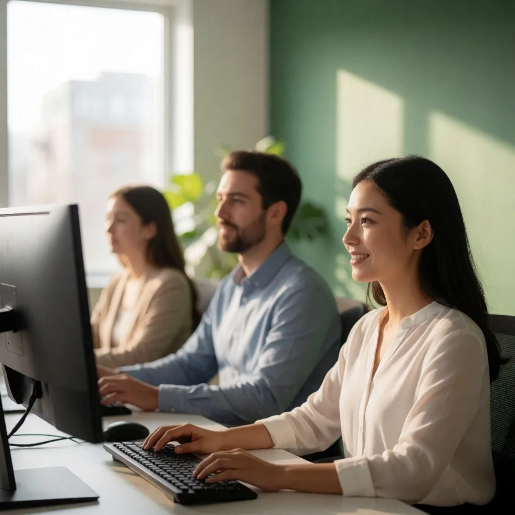 Espacio de trabajo donde se realizan talleres de descanso visual
